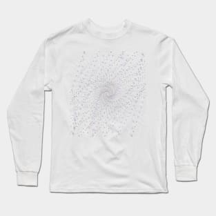 Abstract funnel of lilac diamonds Long Sleeve T-Shirt